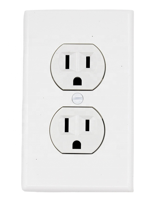 Duplex Receptacle 15A 125V American Wall Switch Electrical Power Socket, wall socket outlet, UL approved outlet receptacle