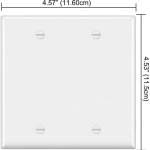 American style 2 gang wallplate blank cover, wall switch outlet cover, GFCI cover plastic wallplate UL approved outlet plates