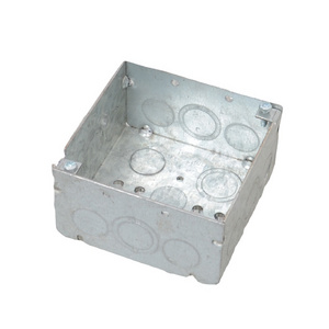 High quality American ceiling box 4" square metal box, wall switch outlet junction box