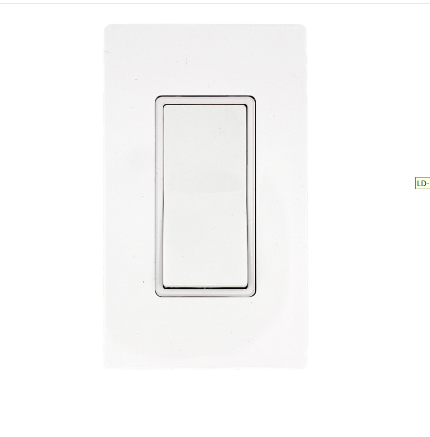 American Wall Switch 15A 120V-277V Decora Rocker Switch, Single Pole Switch, UL approved electrical wall light switches