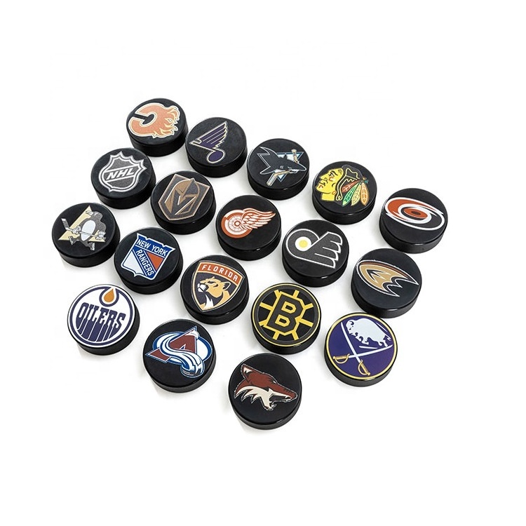 Factory Wholesale 100 Pieces Pack Black Rubber Practice Ice Hockey Puck