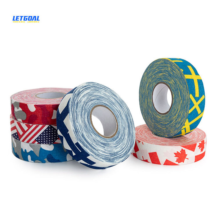 Wholesale Custom Logo Cloth Adhesive Ice Field Hockey Stick Grip Tape Sport Tape