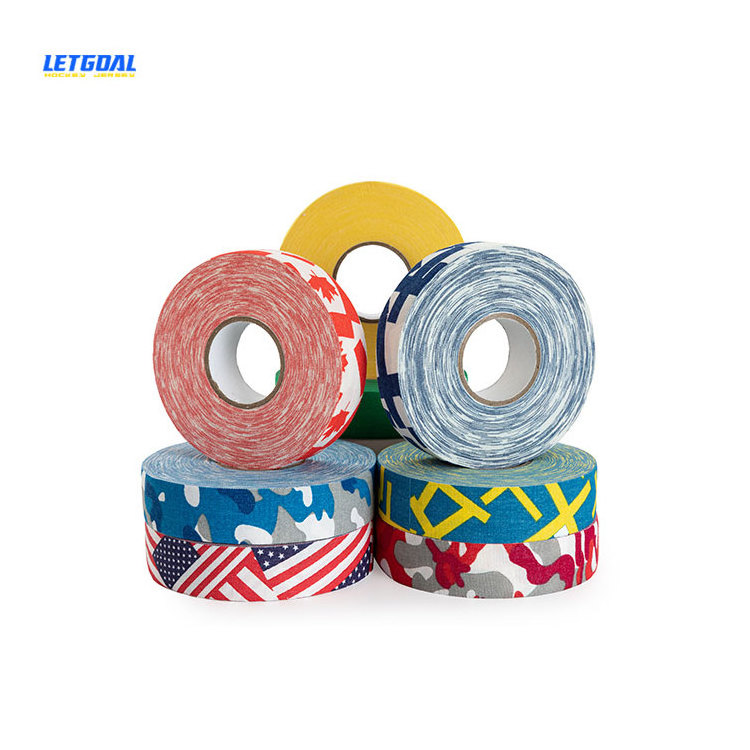 Wholesale Custom Logo Cloth Adhesive Ice Field Hockey Stick Grip Tape Sport Tape