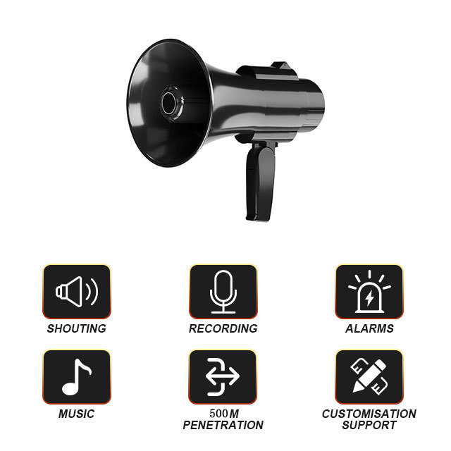 Megaphone Portable Speakers Rechargeable Siren Horn Wireless Handheld Small Megaphone