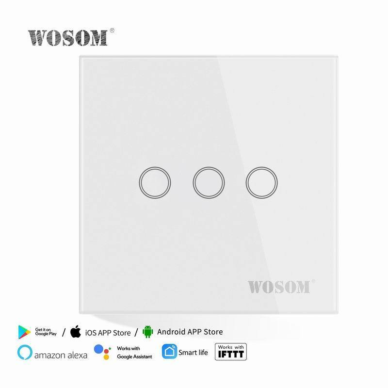 WOSOM programmable wall switch touch smart light switch wall smart home switch