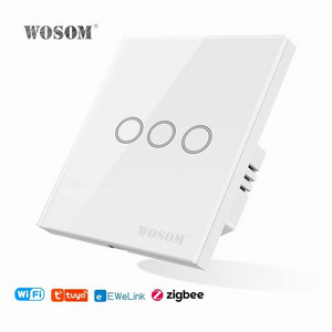 WOSOM programmable wall switch touch smart light switch wall smart home switch