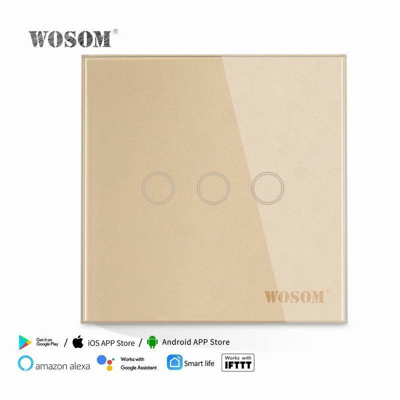 WOSOM programmable wall switch touch smart light switch wall smart home switch