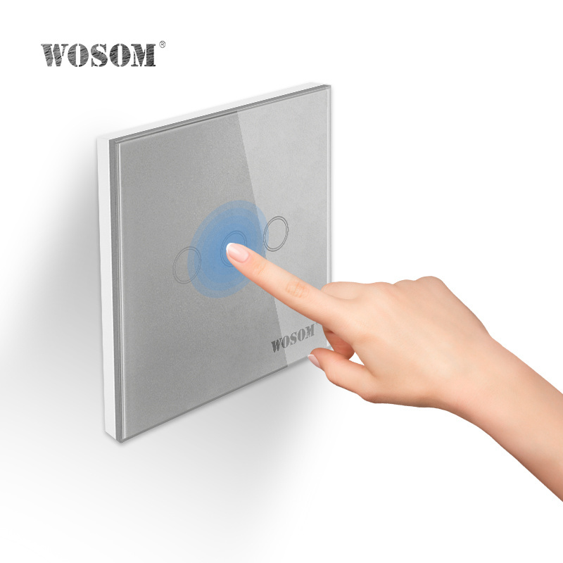 3Gang 1 Way Wall Touch Light Switch,TS3 Wall power sensor switch wireless light switch kit