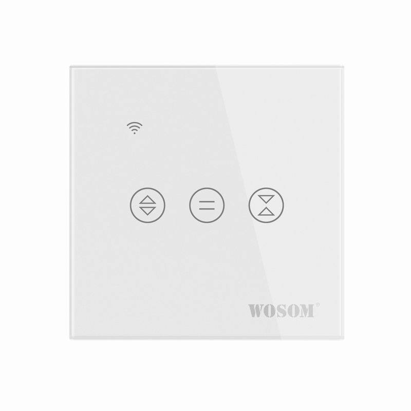 WOSOM CTSW Best-Selling EU/UK Standard Glass Panel Switch Tuya App Curtain Switch Touch Switch