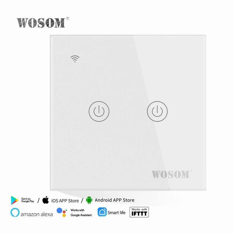 WOSOM smart touch switches touch light switches zigbee smart light switch no neutral