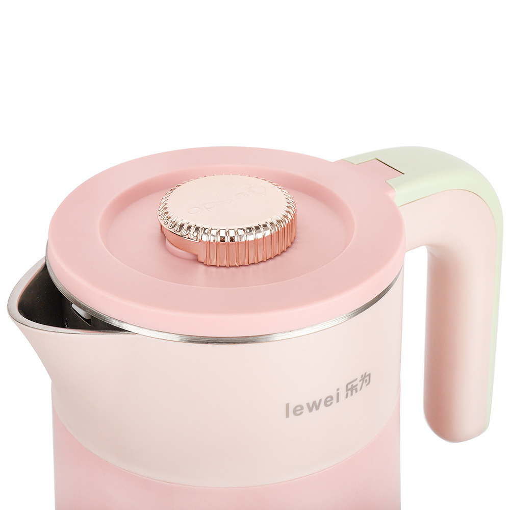 Hot Sale Pink 1500W Stainless Steel Electric Kettle for Boiling Water