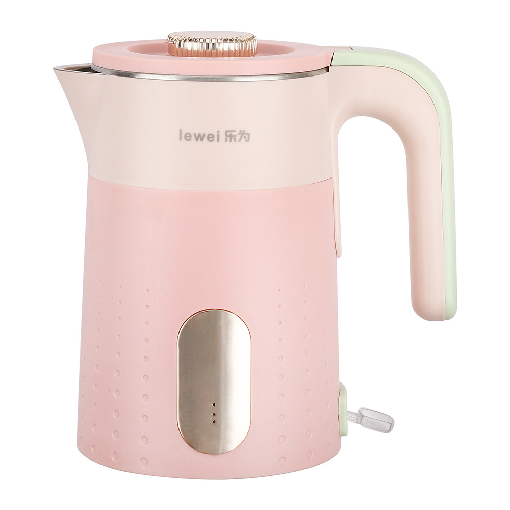 Hot Sale Pink 1500W Stainless Steel Electric Kettle for Boiling Water