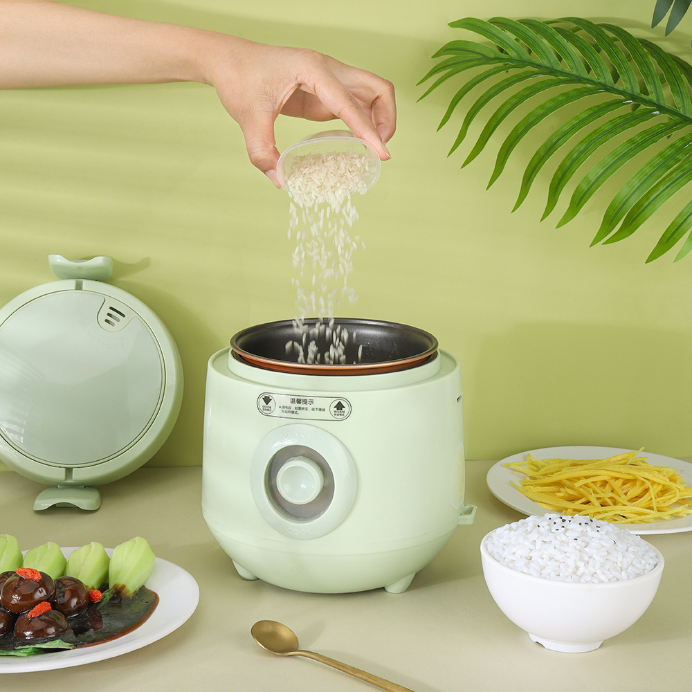 Multifunctional 0.6L Mini Rice Cooker Non Stick Inner Tank Portable Cooking Pot