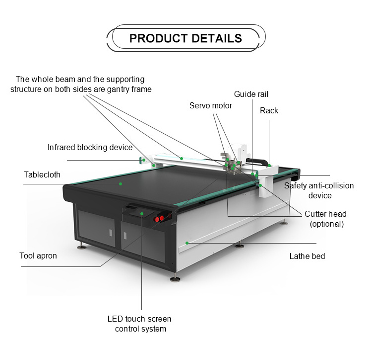 High quality cnc corrugated carton creasing die cutting machine carton box paper cutting machine cardboard plotter With ISO