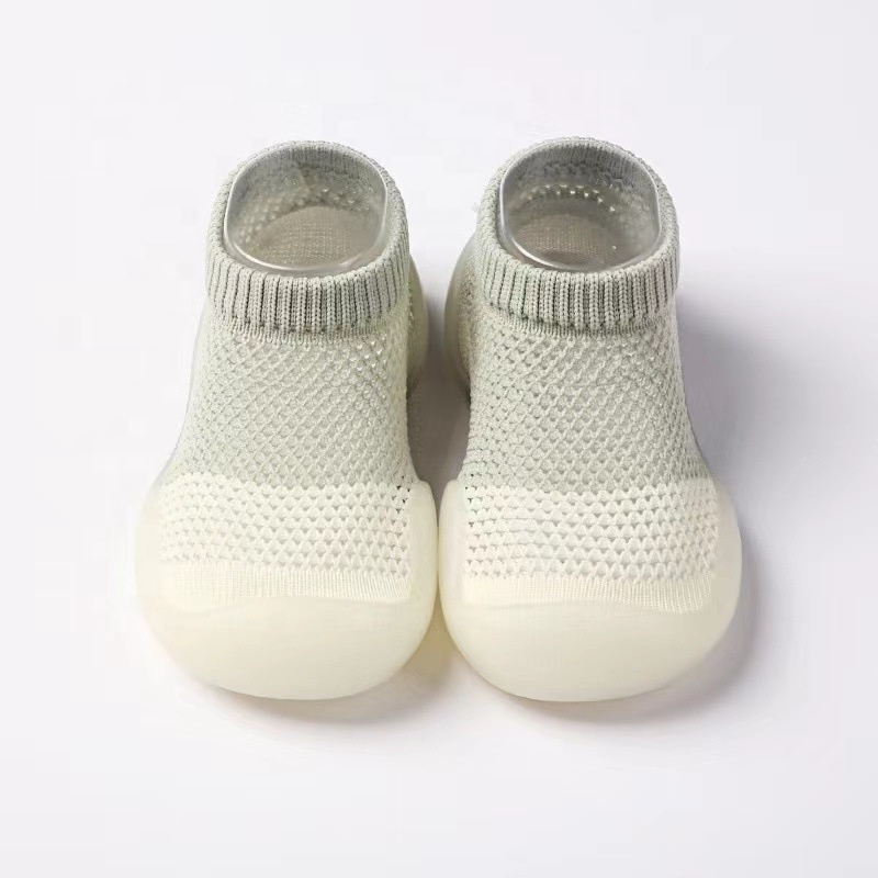 Wholesale Summer Casual Knit Anti Slip Socks Baby Toddler Shoe Socks With Rubber Sole