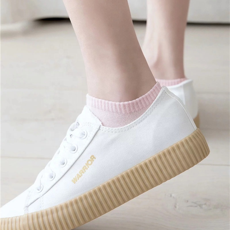 50 Cents Very Cheap Wholesale Simple Basic Solid Color Cotton Women Ladies Short Socks Ankle