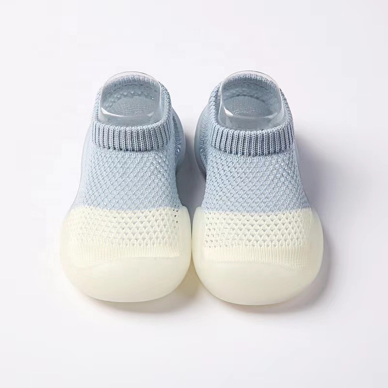 Wholesale Summer Casual Knit Anti Slip Socks Baby Toddler Shoe Socks With Rubber Sole