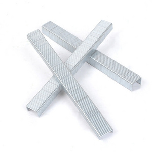 21 Gauge Silver Color 80 series stainless steel staples U type staples nails for furniture