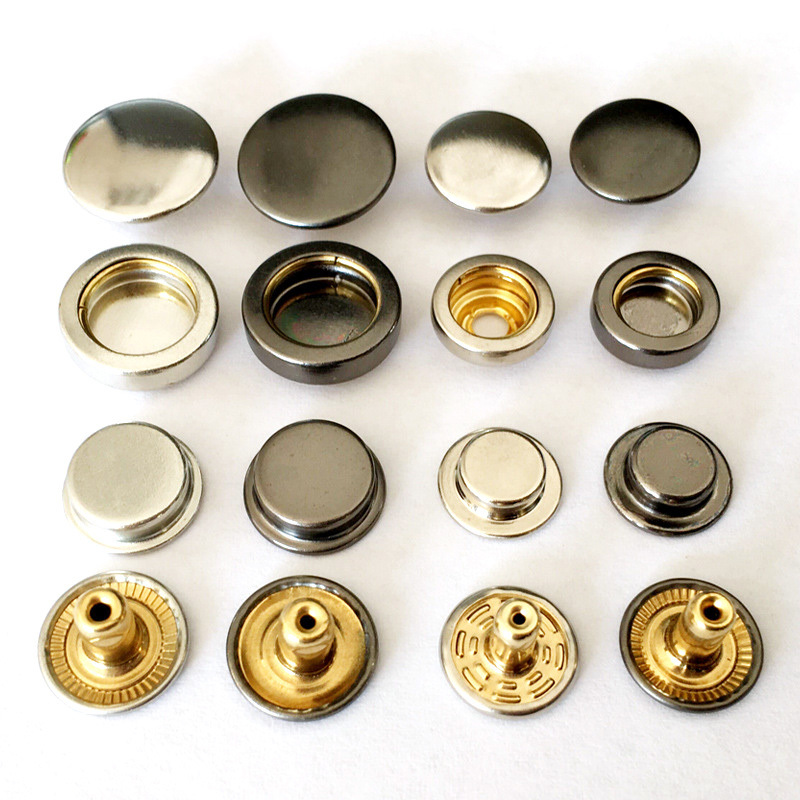 High Quality Custom Logo Cheap Gold Silver Metal Snap Button for Garment