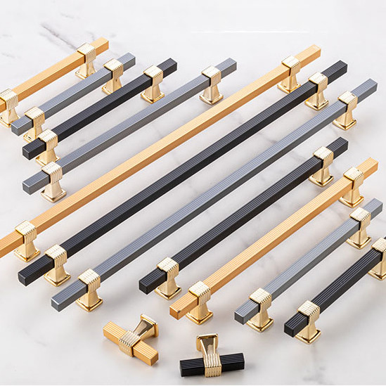 Aluminum Alloy Furniture Hardware Pulls Handle Modern Simple Luxury Long Cabinet Drawer Handle