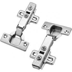 4PCS European Nickel Plated hinge Bathroom Cabinets Full Overlay Soft-Closing Concealed Hinge Furniture