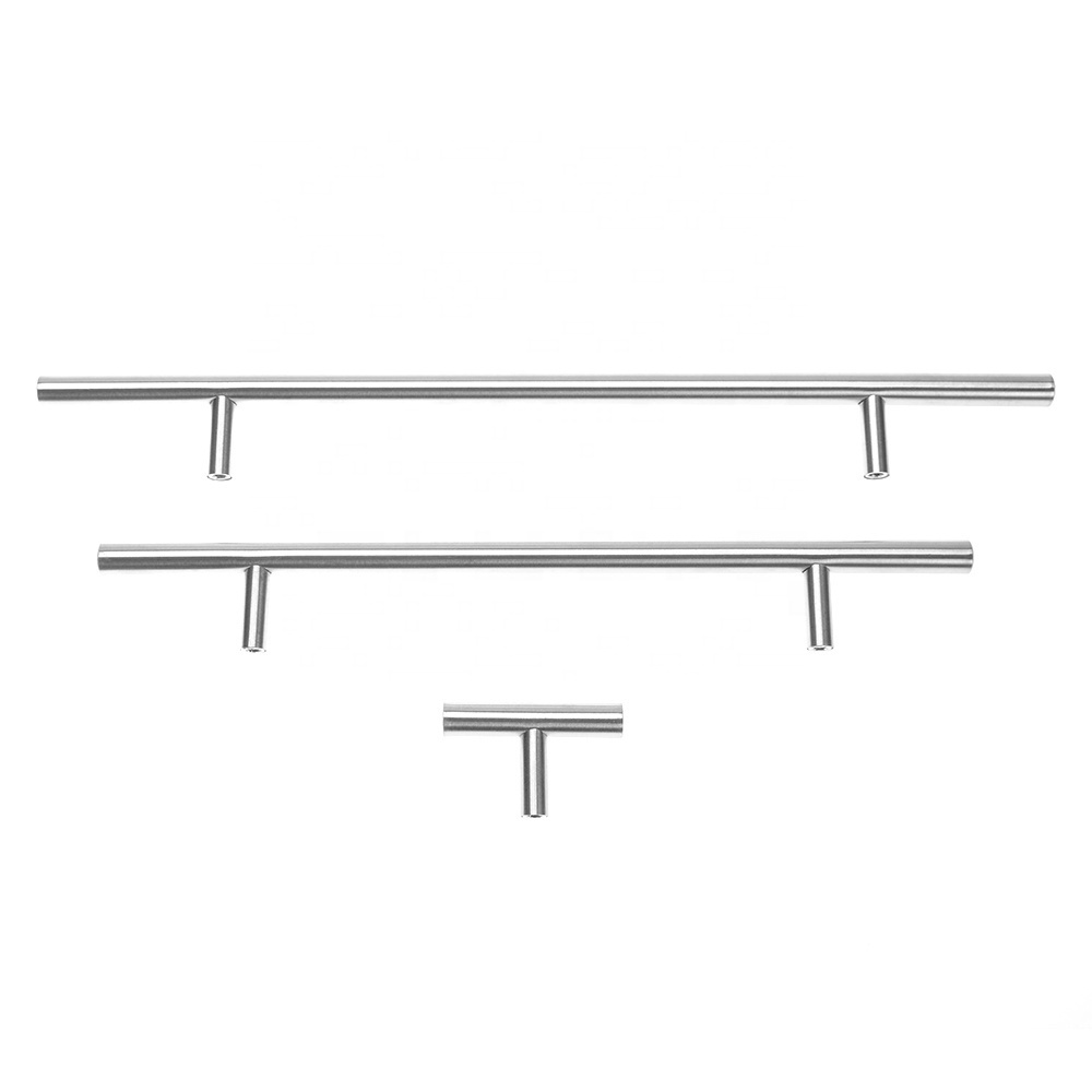 Hole Centers Satin Nickel Kitchen Cabinet Handles Solid Stainless Steel Drawer Pulls Furniture  handle