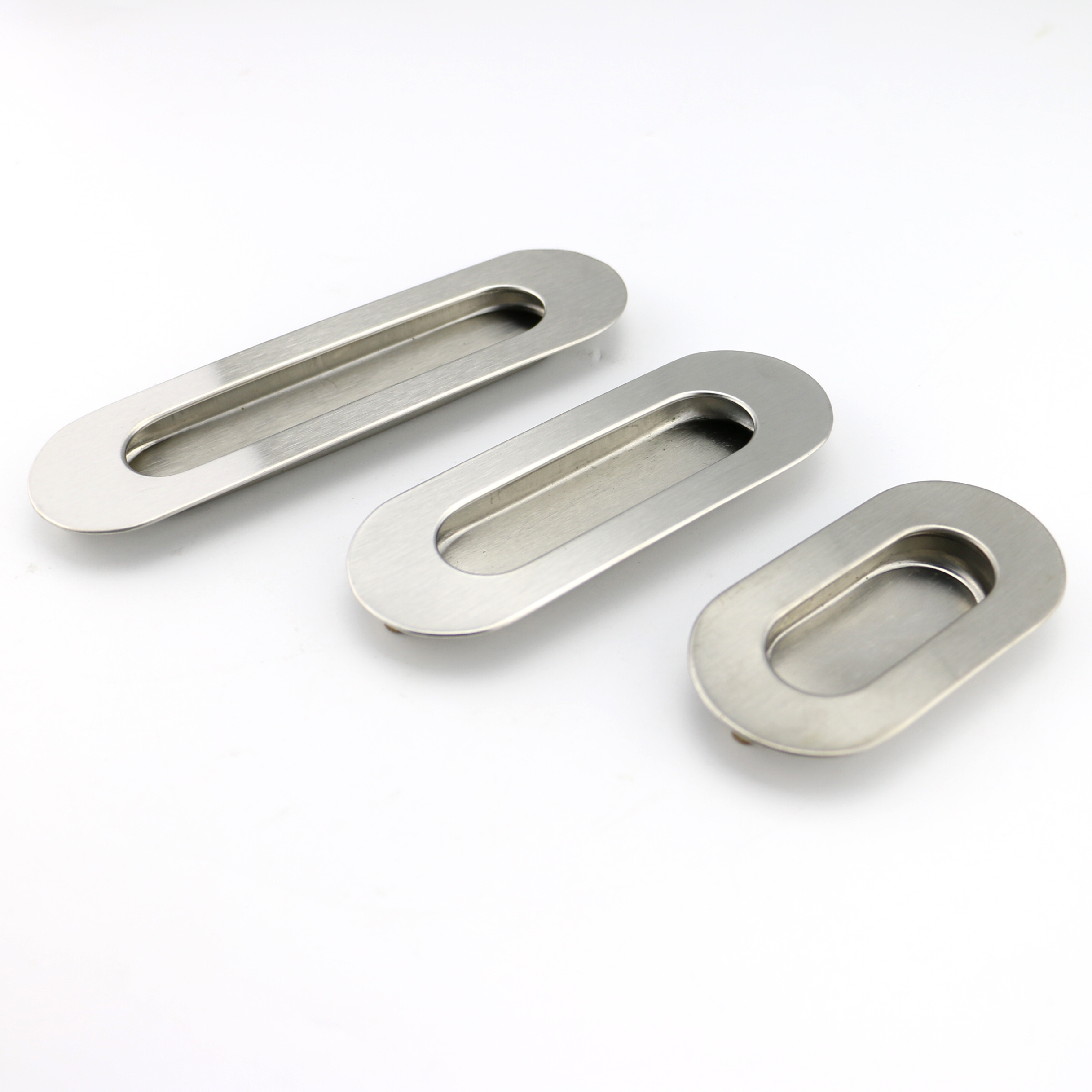 handles for drawer and furniture Stainless Steel Sliding Door Pull Handle Recessed Barn Embedded Finger Pull with Hidden