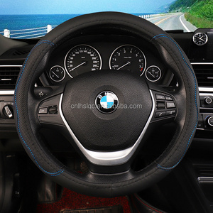 Truck Universal silicone custom logo leather d shape steering wheel covers cars for women clothe steering wheel covers