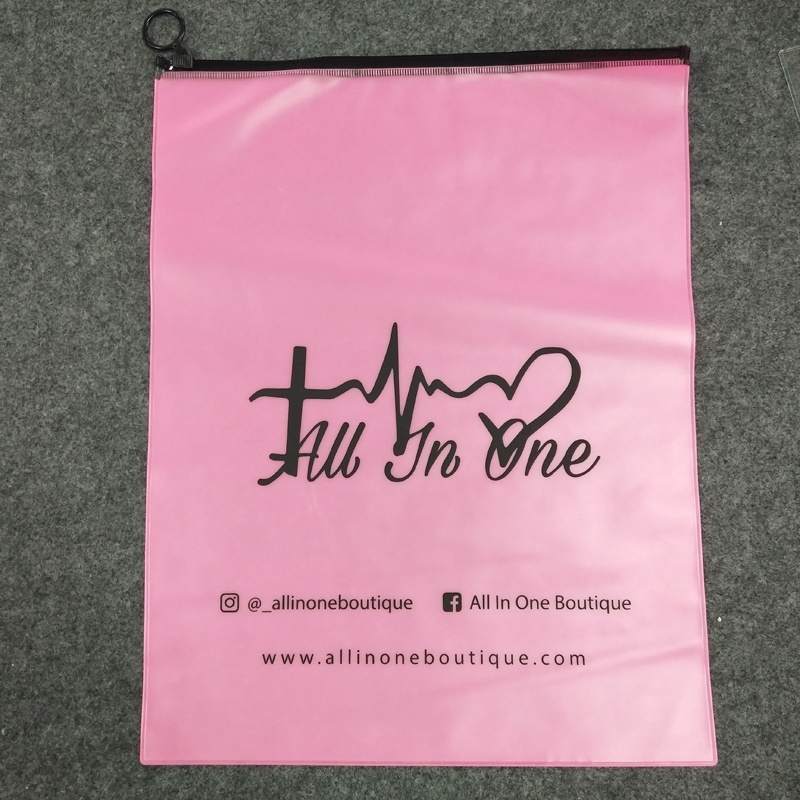 Custom Printed Your Own Logo Small Plastic Frosted Ziplock Zipper Pvc Poly Bags Zip Lock For Earring Necklace Jewelry Packaging