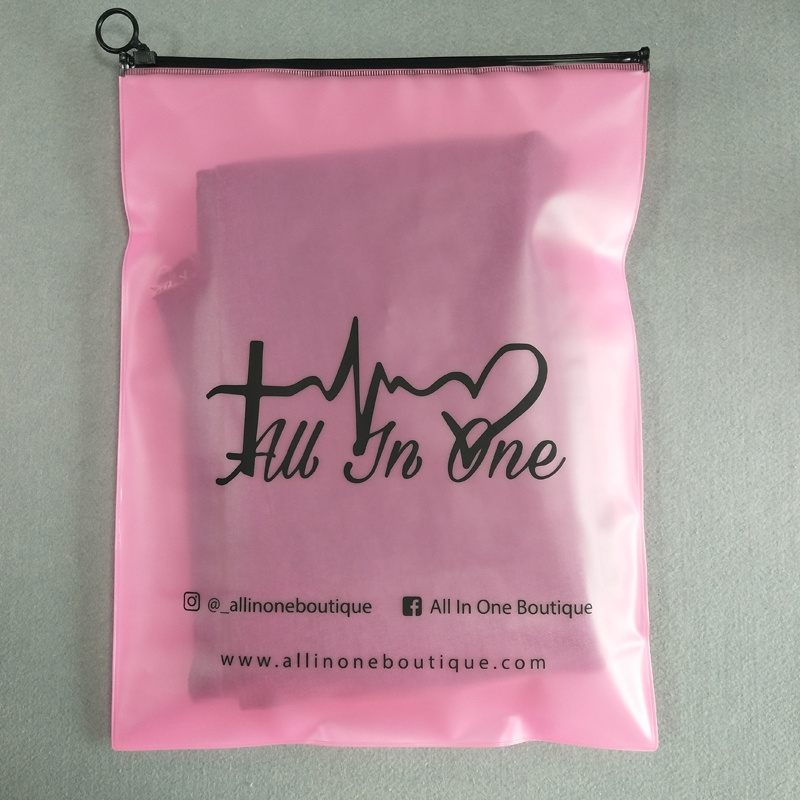 Custom Printed Your Own Logo Small Plastic Frosted Ziplock Zipper Pvc Poly Bags Zip Lock For Earring Necklace Jewelry Packaging