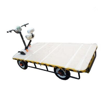 Electric Flat Car Electric Trolley With 4 Wheels Electric Hitch Mount Warehouse Trolley Cargo Tricycle Carrier