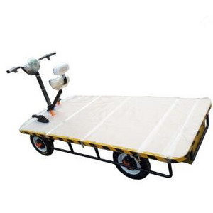 Electric Flat Car Electric Trolley With 4 Wheels Electric Hitch Mount Warehouse Trolley Cargo Tricycle Carrier