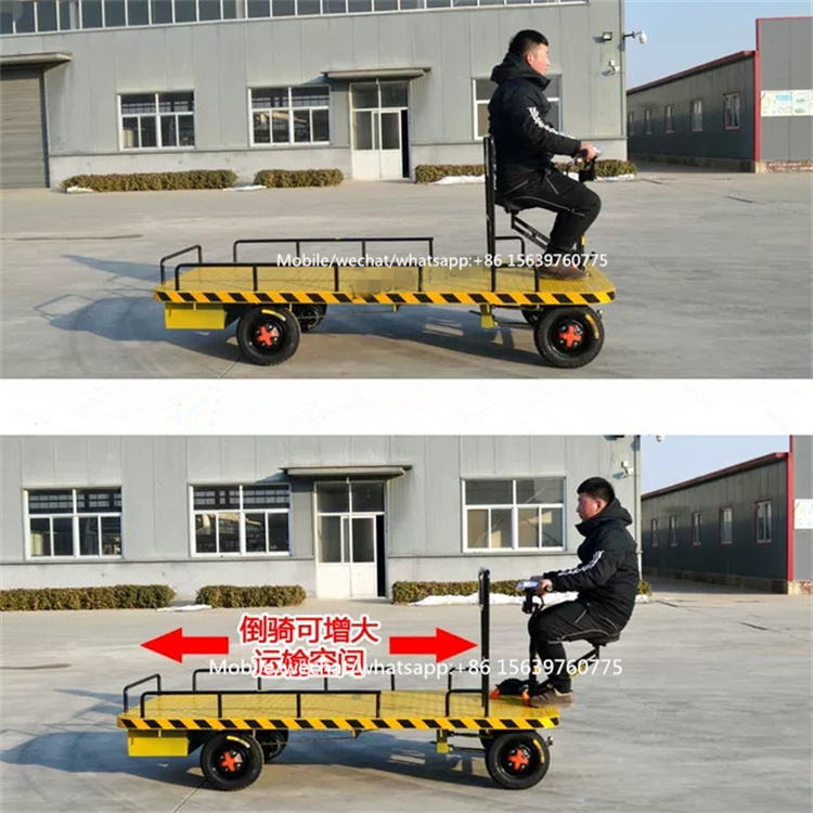 Farm using electric transport platform hand cargo trolley for warehouse electric garden trolleys cart truck