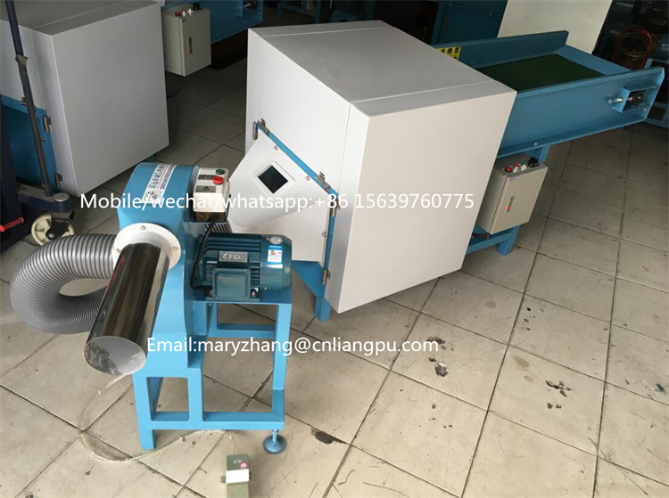 Industrial electric polyester fiber opening carding machines and pillow filling machine