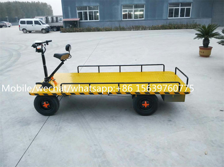 Farm using electric transport platform hand cargo trolley for warehouse electric garden trolleys cart truck