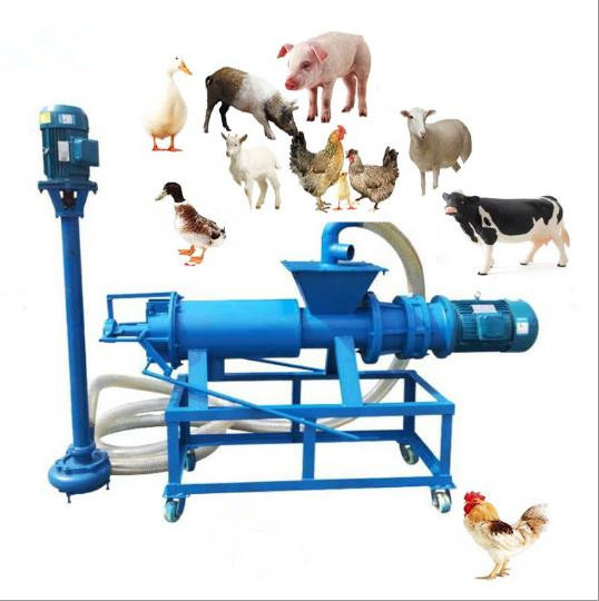 Farm animal pig cow manure squeezing dewatering machine poultry chicken manure dehydrating dryer machine