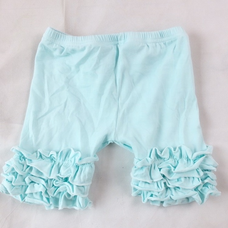 LZ2020 wholesale icing shorts sets princess wholesale children's boutique clothing baseball ruffles kids clothing