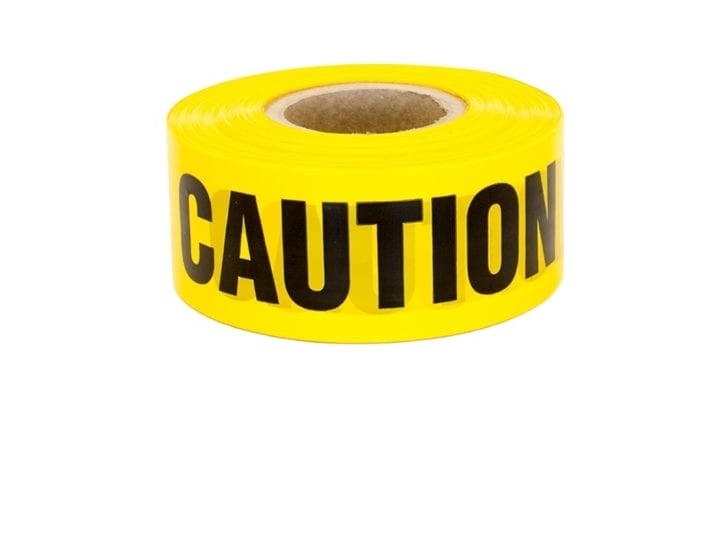 Custom Printing Logo colorful Barricade Barrier Marking Single Sided Barrier Non-adhesive PE Warning Tape