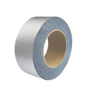 UV-resistant waterproof butyl single sided adhesive aluminium foil tape for roof wall pipe metal wood  water leak