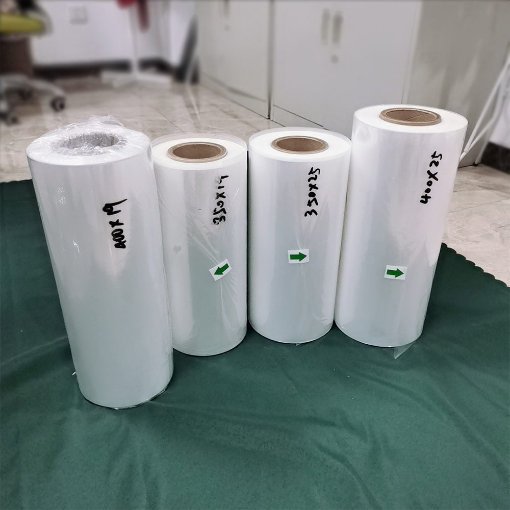 color tinted POF hot heat plastic shrink cosmetic film packaging film 20 micron pof shrink film for gift box