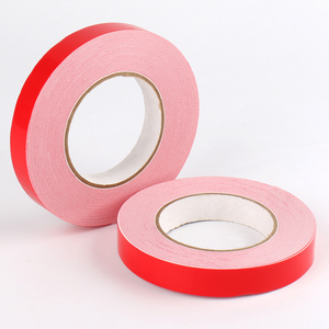 High sticky acrylic adhesive 1.1mm thick double sided red foam tape