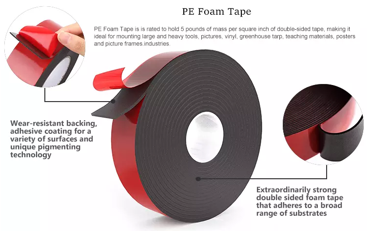 hotmelt self adhesive red double-sided tape double side tape industrial tape