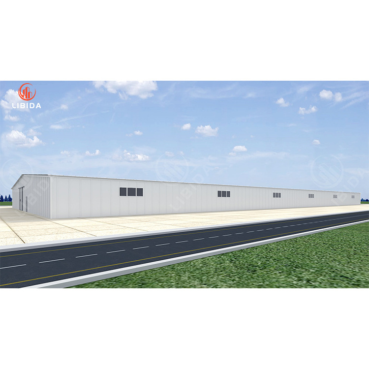 Customized light steel structure workshop sheds long span Weld work prefab buildings high rise hangar chicken cow barn metal