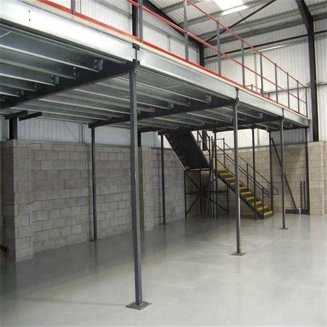 Mezzanine platform racking warehouse industrial steel mezzanine floor ladder multi floor attic racking assembled mezzanine