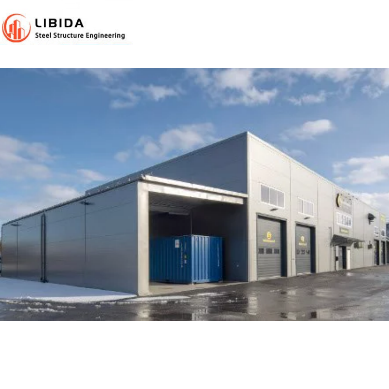 Light steel structure fabrication prefabricated/ portable building/ insulated prefab warehouse