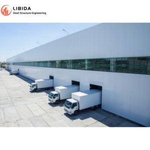 Light steel structure fabrication prefabricated/ portable building/ insulated prefab warehouse