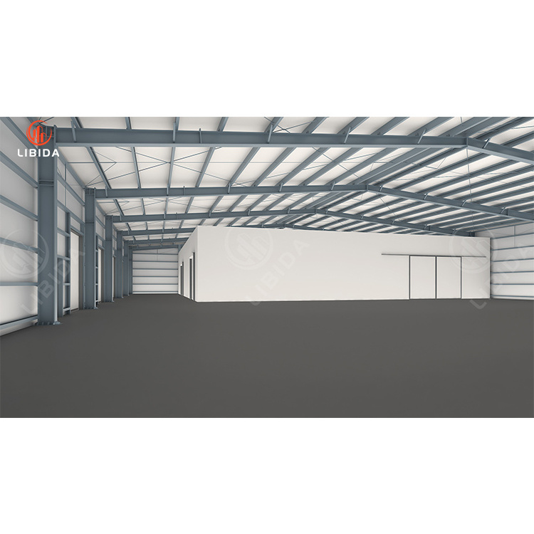 Customized light steel structure workshop sheds long span Weld work prefab buildings high rise hangar chicken cow barn metal