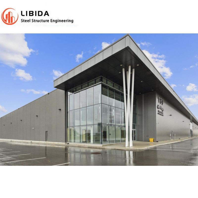 Light steel structure fabrication prefabricated/ portable building/ insulated prefab warehouse