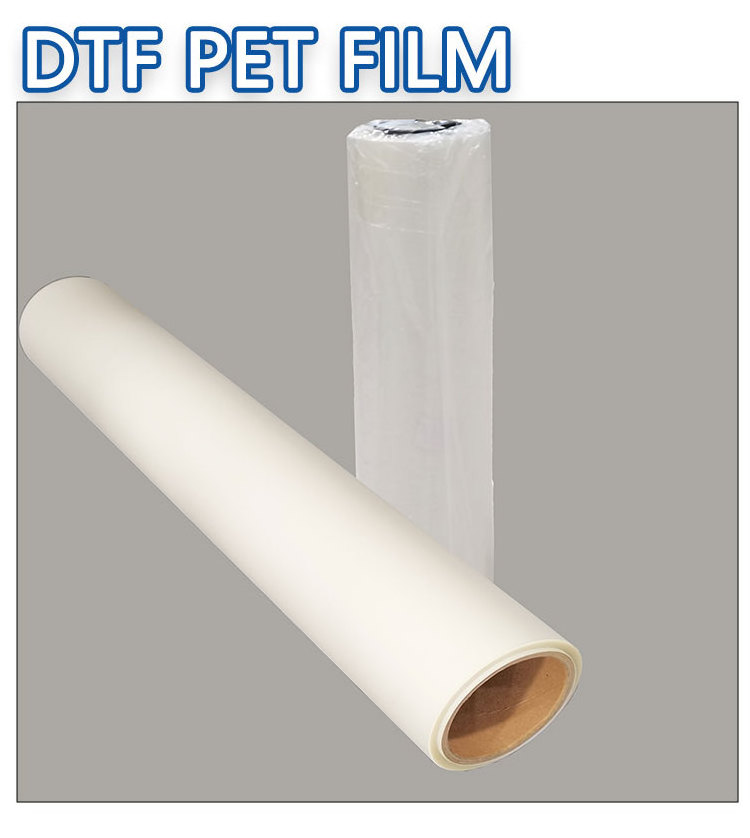 A3 dtf hot transfer pet film sheets roll 60cm 120cm for dtf printer