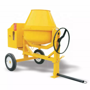 Small 280L 350L drum portable cement machine price mobile electric concrete mini concrete mixer